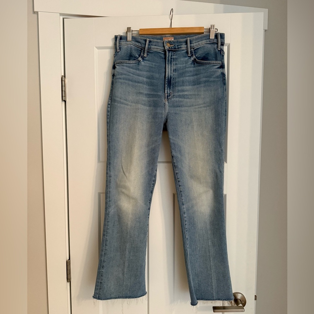 MOTHER Light Blue Flare Jeans